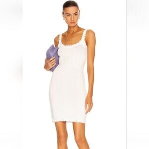 SER.O.YA Isla Dress in White Knit Size XS Sleeveless